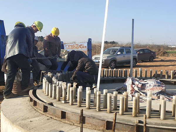 風(fēng)電底座灌漿施工